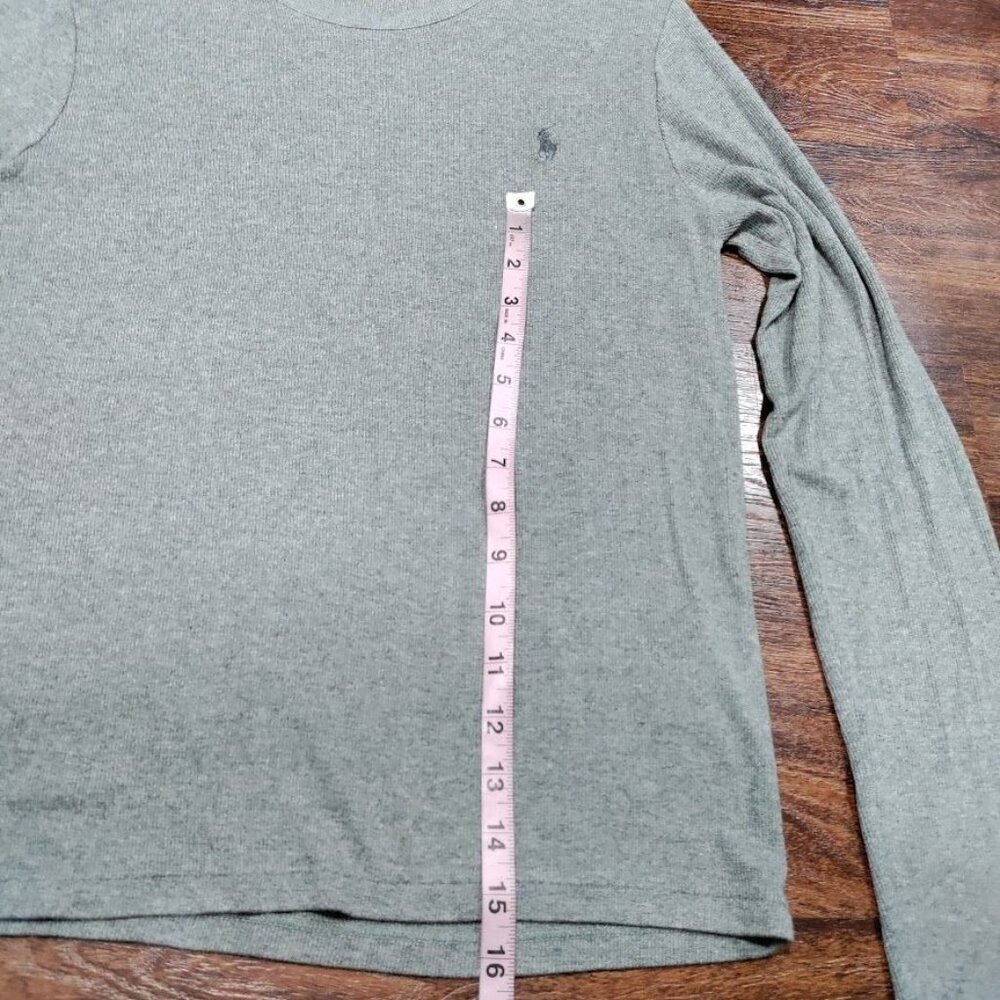 Polo Ralph Lauren Super Light Ribbed Waffle Utility Base Layer Top Gray XL - Picture 9 of 10